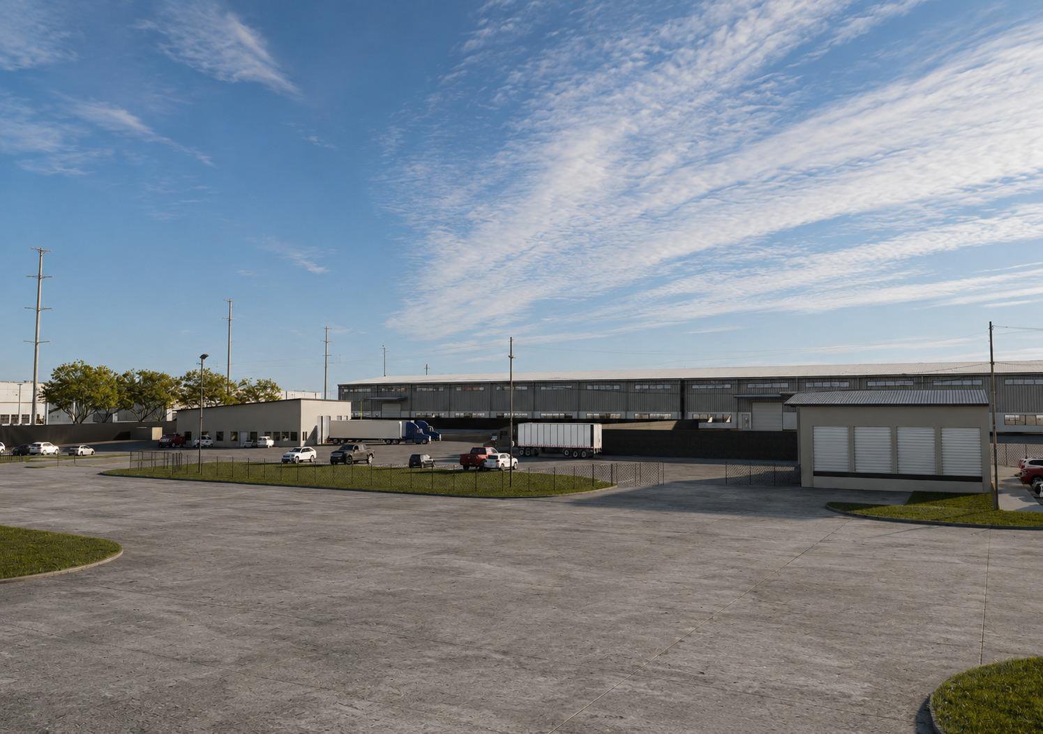 Industrial building exterior