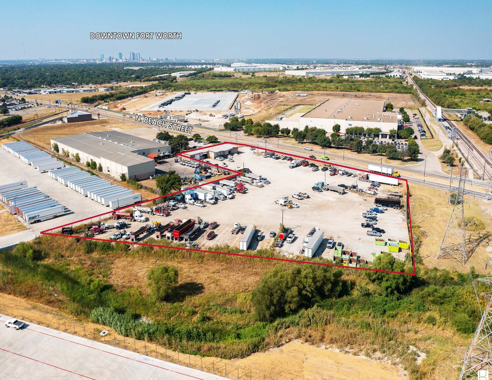 Aerial of IOS yard